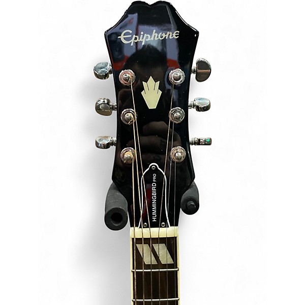 Used Epiphone Hummingbird Pro Ebony Acoustic Electric Guitar