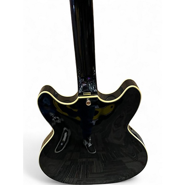Used Washburn HB35 Black Hollow Body Electric Guitar