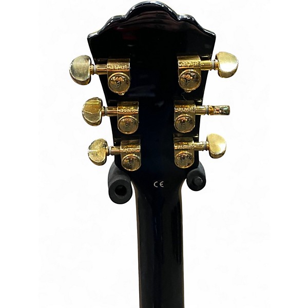 Used Washburn HB35 Black Hollow Body Electric Guitar