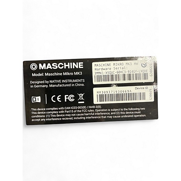 Used Native Instruments Maschine Mikro MK3 MIDI Controller