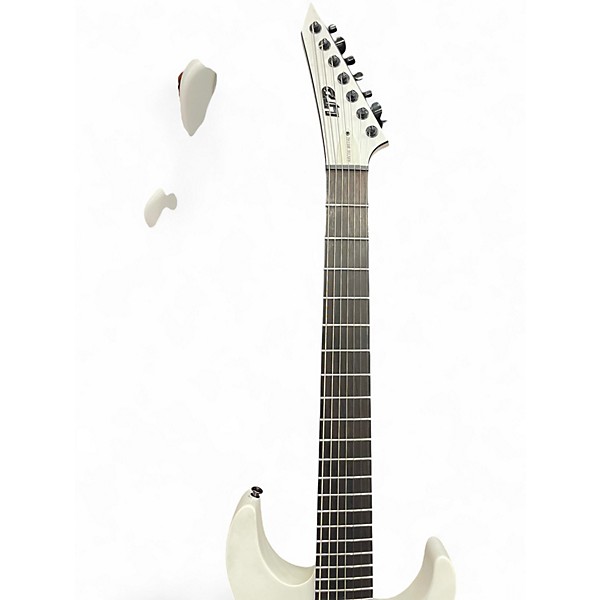Used ESP LTD M7BHT White Solid Body Electric Guitar