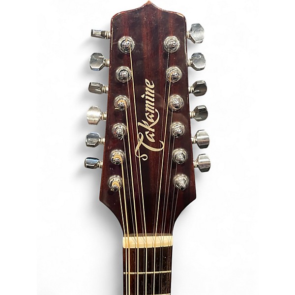 Used Takamine EF485C Natural 12 String Acoustic Electric Guitar