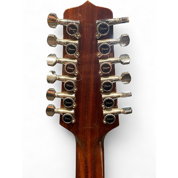 Used Takamine EF485C Natural 12 String Acoustic Electric Guitar