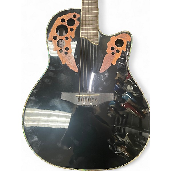Used Ovation CC44 Celebrity Black Acoustic Electric Guitar