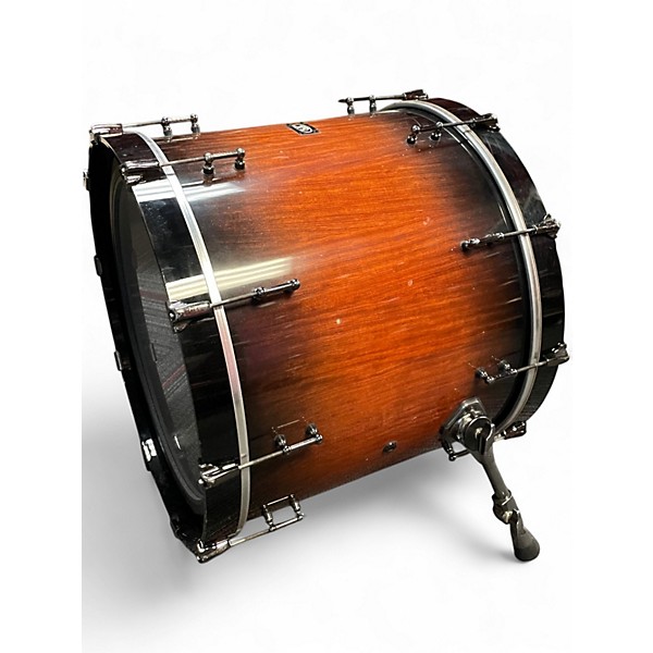Used SJC Drums 22X18 Custom Quilted Bubinga Bass Drum Bubinga Drum