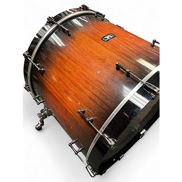 Used SJC Drums 22X18 Custom Quilted Bubinga Bass Drum Bubinga Drum