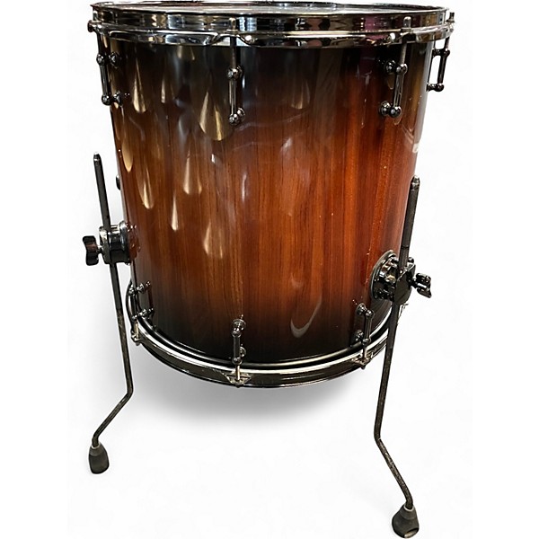 Used SJC Drums 16X16 Custom Quilted Bubinga Floor Tom Bubinga Drum
