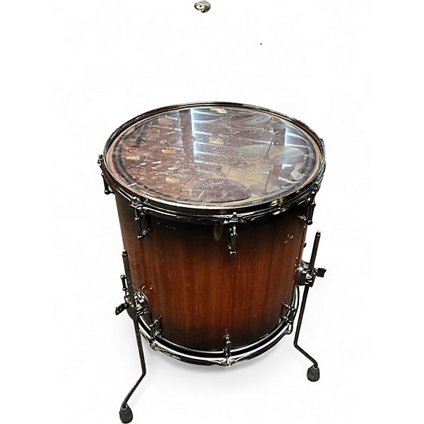 Used SJC Drums 16X16 Custom Quilted Bubinga Floor Tom Bubinga Drum