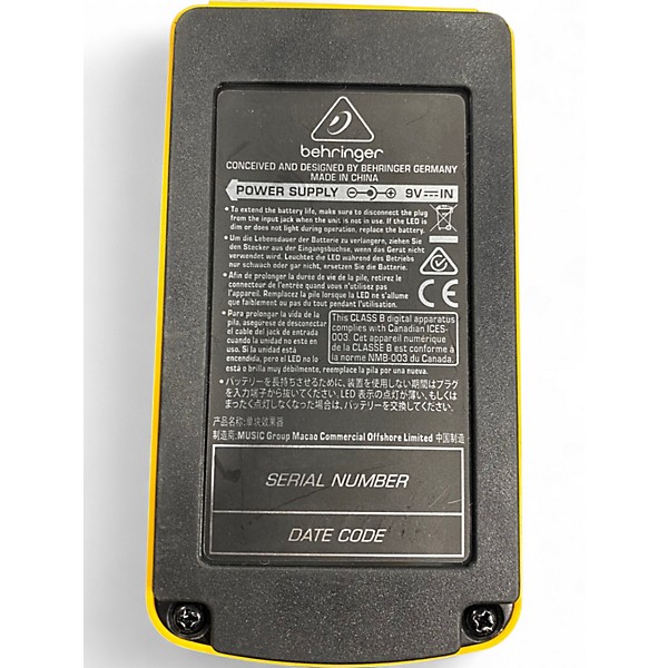 Used Behringer UC200 Stereo Chorus Effect Pedal