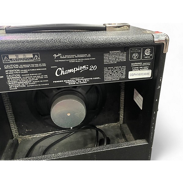 Used Fender Champion 20 Guitar Combo Amp