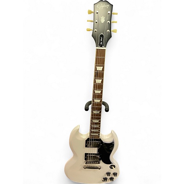 Used Epiphone 1961 les paul SG White Solid Body Electric Guitar