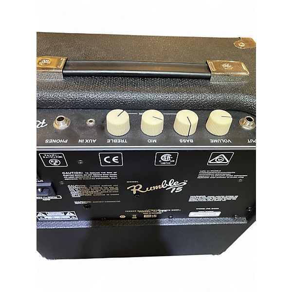 Used Fender Rumble 15 15W 1X8 Bass Combo Amp