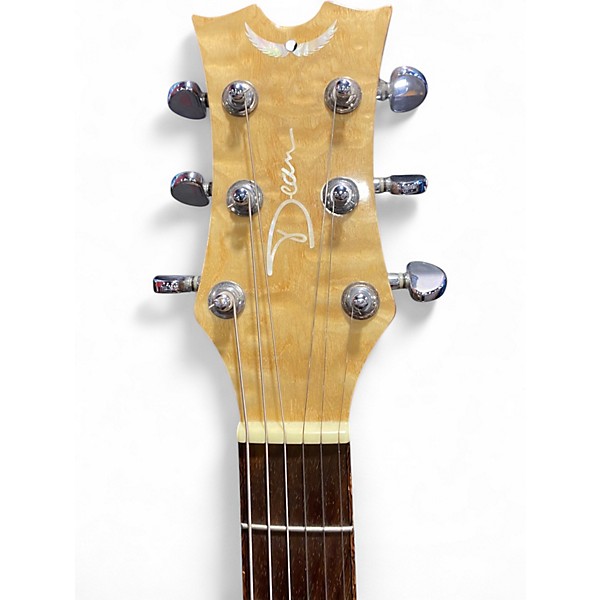Used Dean EQAGN Exotica Ash Spalted Maple Acoustic Electric Guitar