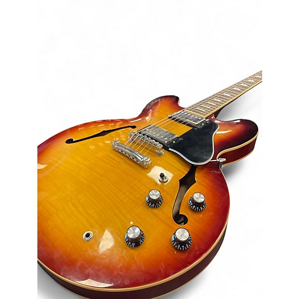 Used Epiphone ES355 2 Tone Sunburst Hollow Body Electric Guitar