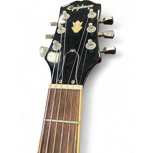 Used Epiphone ES355 2 Tone Sunburst Hollow Body Electric Guitar