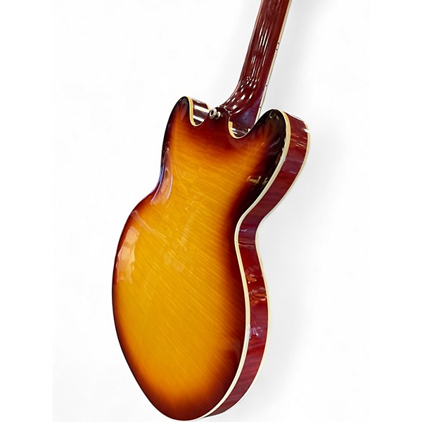 Used Epiphone ES355 2 Tone Sunburst Hollow Body Electric Guitar