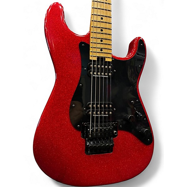 Used Charvel SoCal Style 1 HH RED SPARKLE Solid Body Electric Guitar