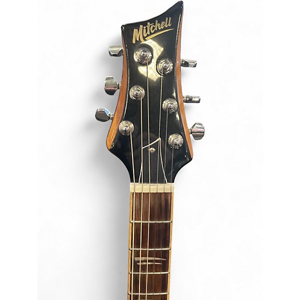 Used Mitchell MS450 Aqua Greenburst Solid Body Electric Guitar