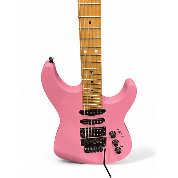 Used Fender Limited Edition HM Stratocaster Pink Solid Body Electric Guitar