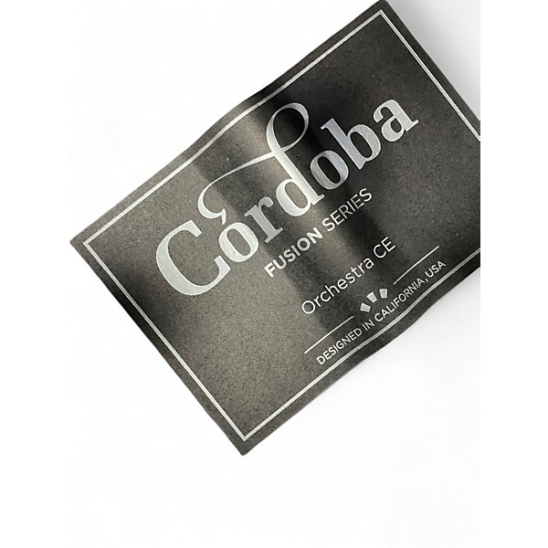 Used Cordoba Fusion Orchestra CE Antique Natural Classical Acoustic Electric Guitar