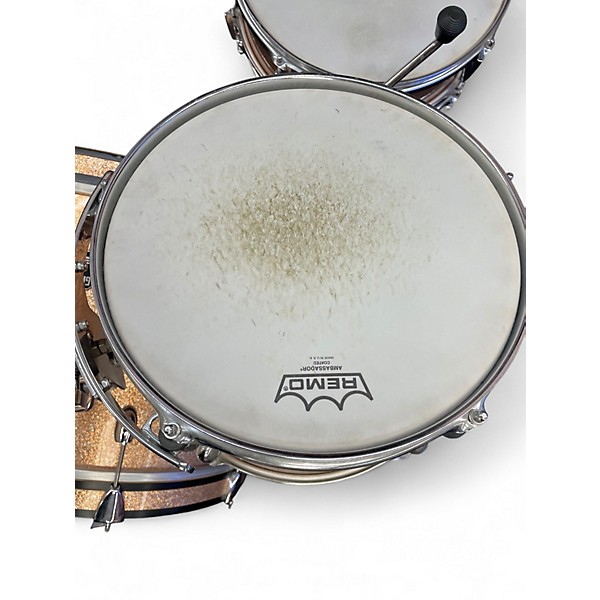 Used Gretsch Drums 4 Piece Catalina Club Champagne Sparkle Drum Kit