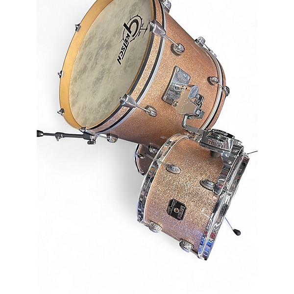 Used Gretsch Drums 4 Piece Catalina Club Champagne Sparkle Drum Kit