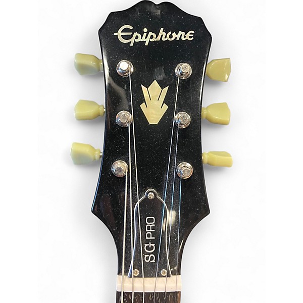 Used Epiphone SG Pro Black Solid Body Electric Guitar