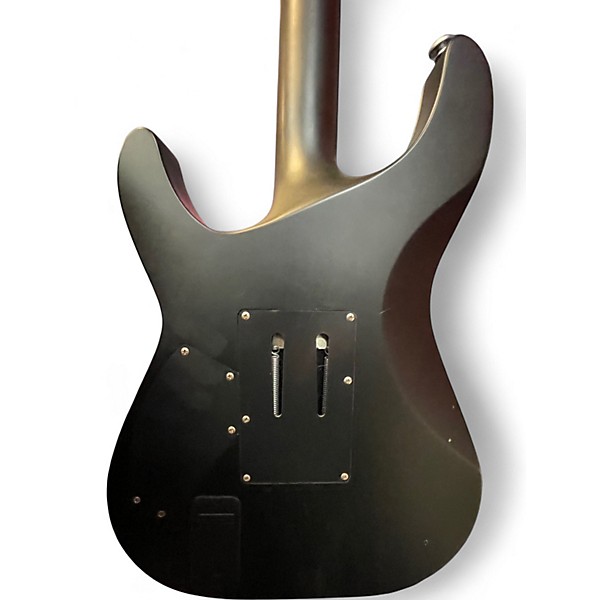 Used Schecter Guitar Research Damien Platinum Satin Black Solid Body Electric Guitar