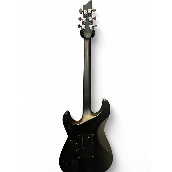 Used Schecter Guitar Research Damien Platinum Satin Black Solid Body Electric Guitar