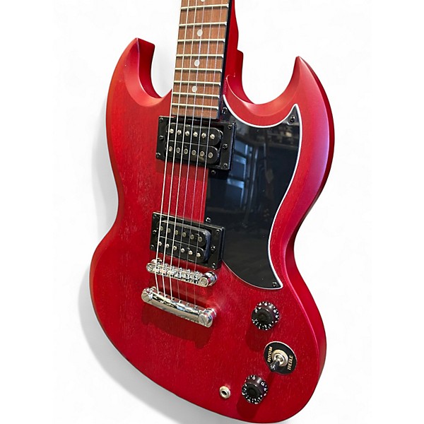 Used Epiphone SG Cherry Solid Body Electric Guitar