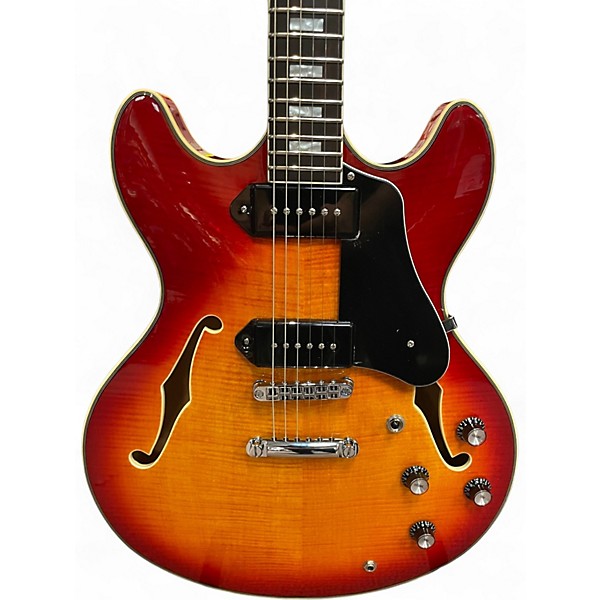 Used Sire H7 Cherry Sunburst Hollow Body Electric Guitar