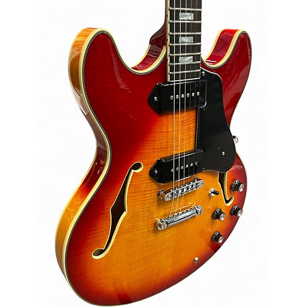 Used Sire H7 Cherry Sunburst Hollow Body Electric Guitar