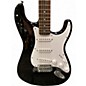 Used Squier Standard Stratocaster Black Solid Body Electric Guitar