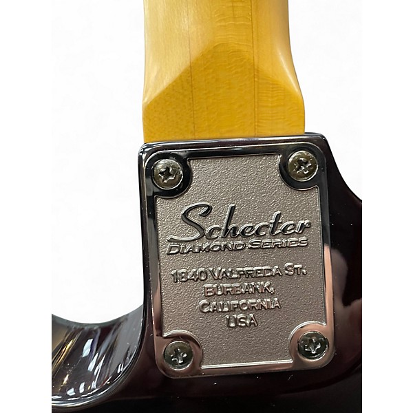 Used Schecter Guitar Research hellraiserDLX Chrome Red Metallic Solid Body Electric Guitar