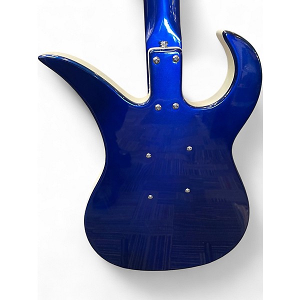 Used Danelectro Wild Thing 4 String Blue Electric Bass Guitar