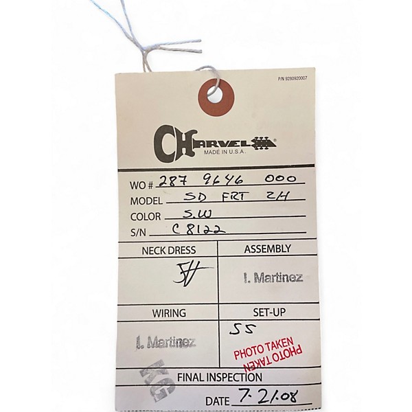 Used Charvel SAN DIMAS SNOW WHITE Solid Body Electric Guitar