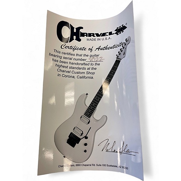 Used Charvel SAN DIMAS SNOW WHITE Solid Body Electric Guitar