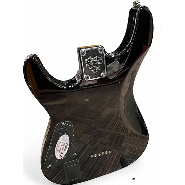 Used Schecter Guitar Research Demon 6 Crimson Red Burst Solid Body Electric Guitar