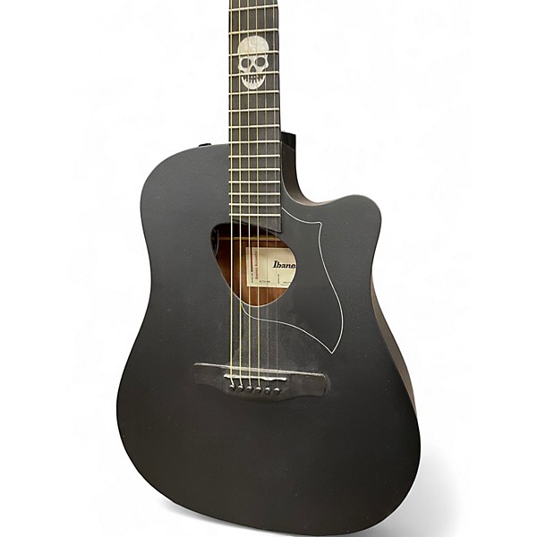 Used Ibanez ALT31 Altstar weathered black Acoustic Electric Guitar