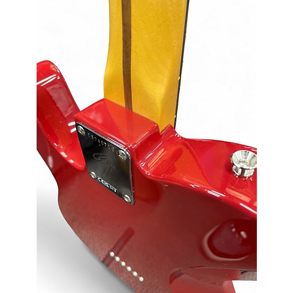 Used Fender Chris Shiflett Cleaver Telecaster Deluxe Dakota Red Solid Body Electric Guitar