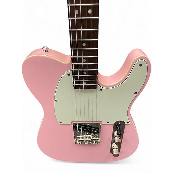 Used Squier CUSTOM ESQUIRE SHELL PINK Solid Body Electric Guitar