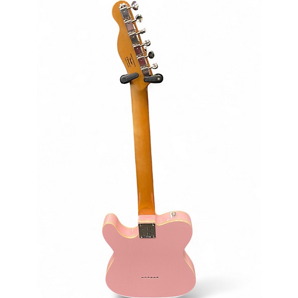 Used Squier CUSTOM ESQUIRE SHELL PINK Solid Body Electric Guitar