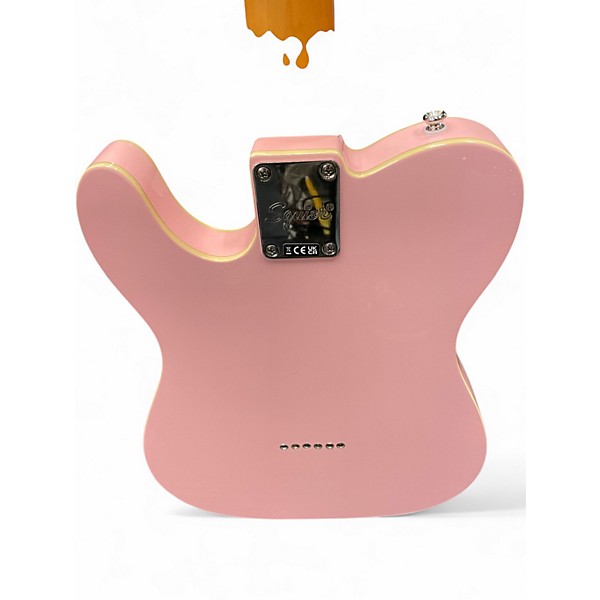 Used Squier CUSTOM ESQUIRE SHELL PINK Solid Body Electric Guitar