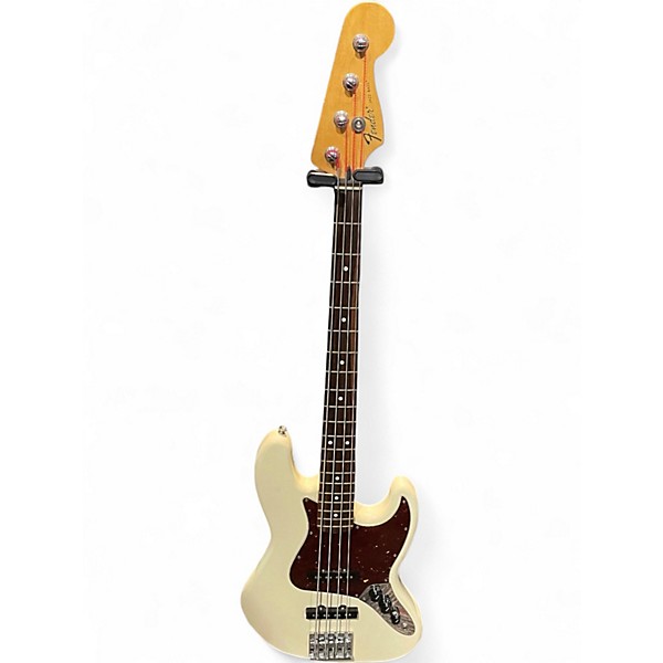 Used Fender Standard Jazz Bass Alpine White Electric Bass Guitar