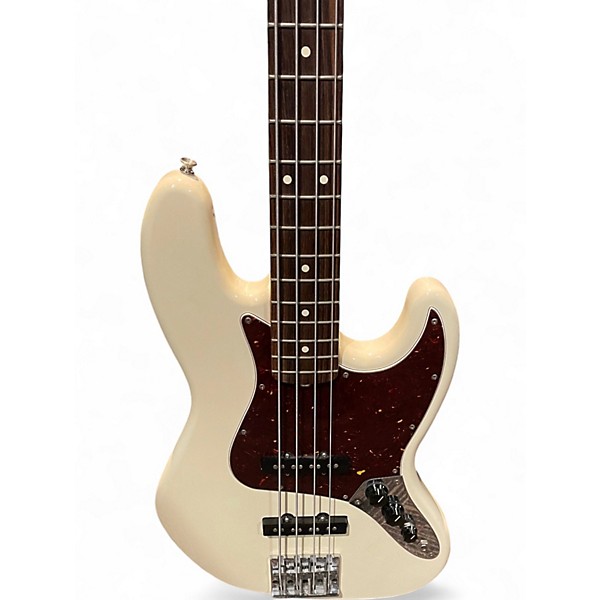 Used Fender Standard Jazz Bass Alpine White Electric Bass Guitar