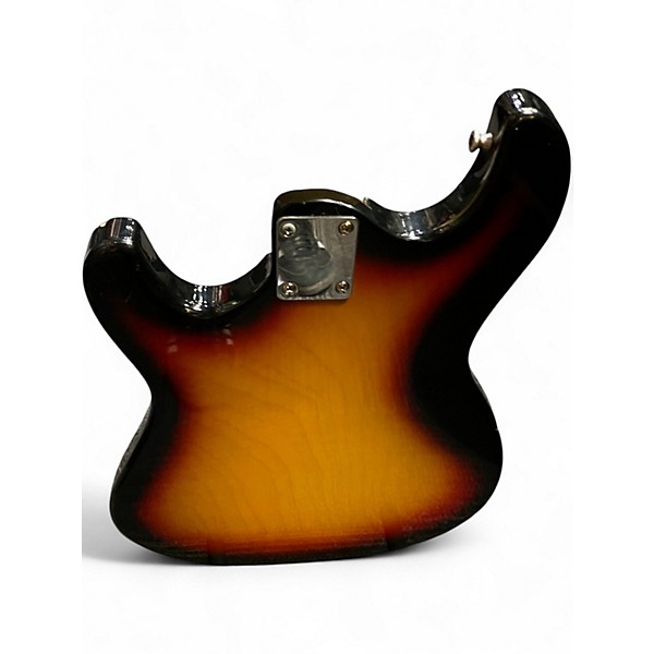 Vintage 1960s Teisco EG4-T 3 Color Sunburst Solid Body Electric Guitar