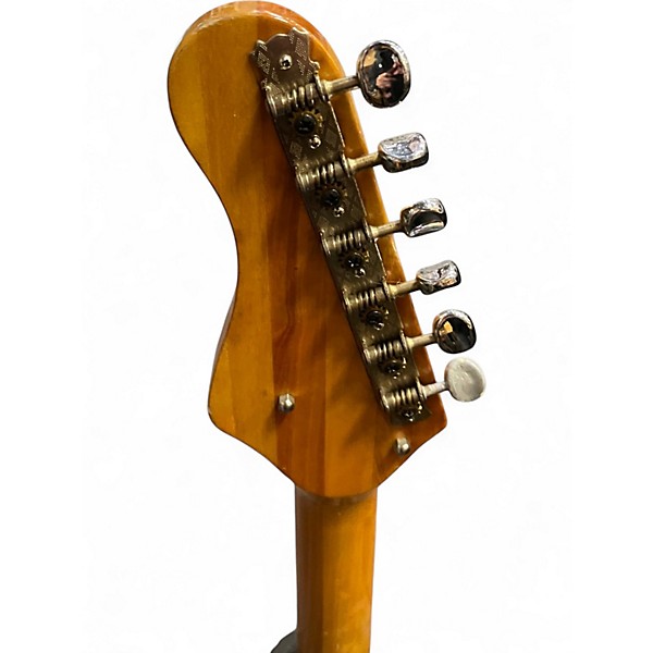 Vintage 1960s Teisco EG4-T 3 Color Sunburst Solid Body Electric Guitar