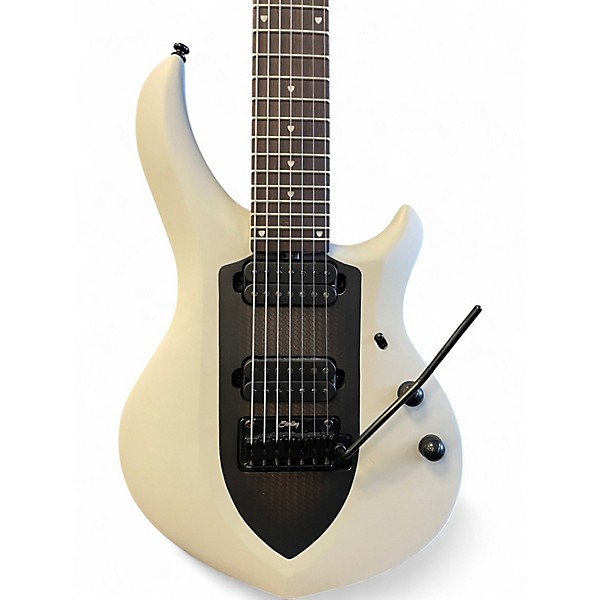 Used Sterling by Music Man Majesty Chalk Grey Solid Body Electric Guitar