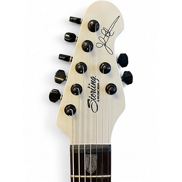 Used Sterling by Music Man Majesty Chalk Grey Solid Body Electric Guitar