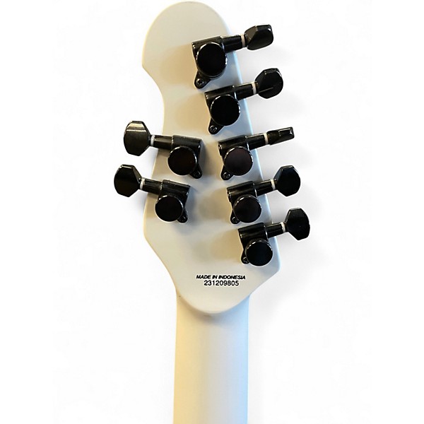 Used Sterling by Music Man Majesty Chalk Grey Solid Body Electric Guitar